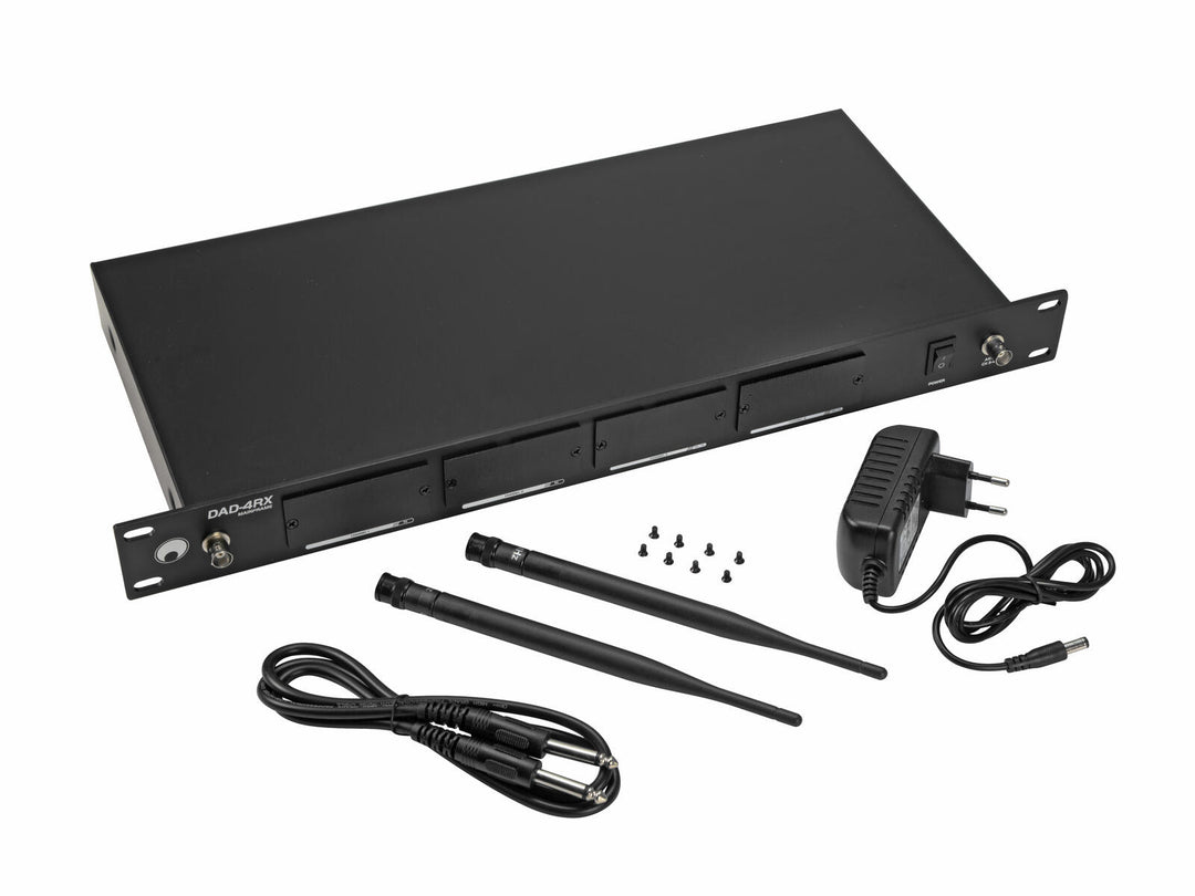 OMNITRONIC DAD-4RX 4-kanals mottakerhus for MOM/DAD-moduler