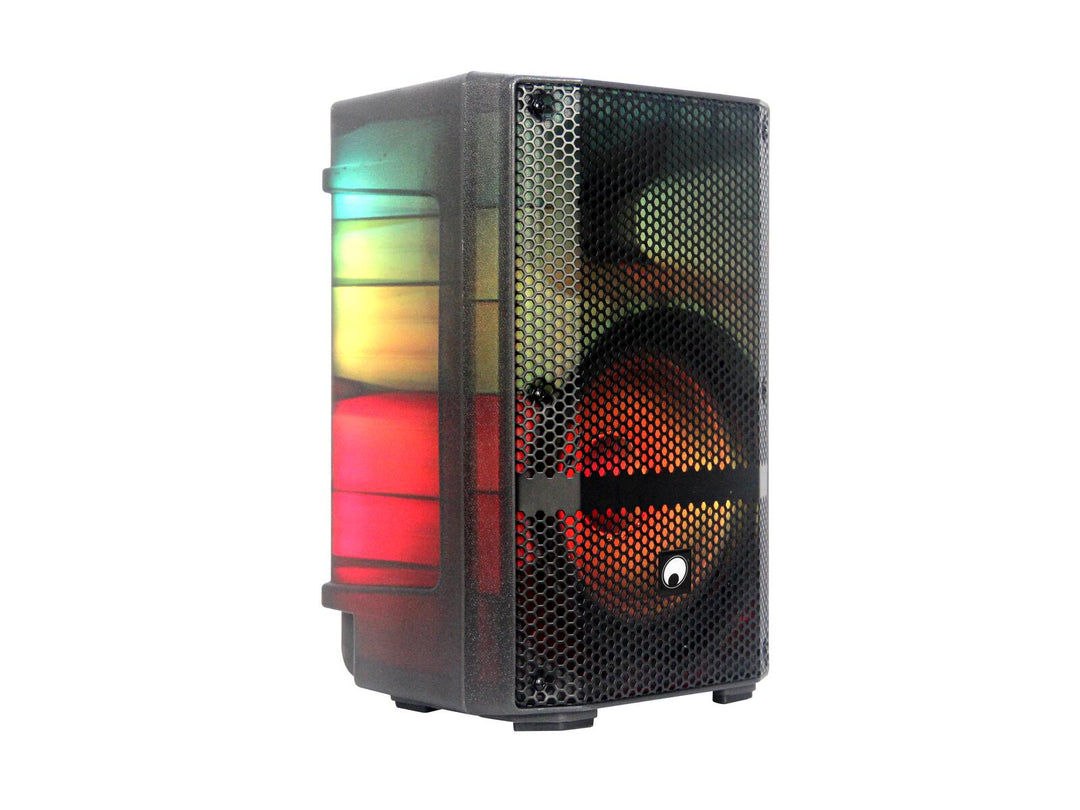 OMNITRONIC MSE-8+ batteridrevet Party-høyttaler med LED-effekter