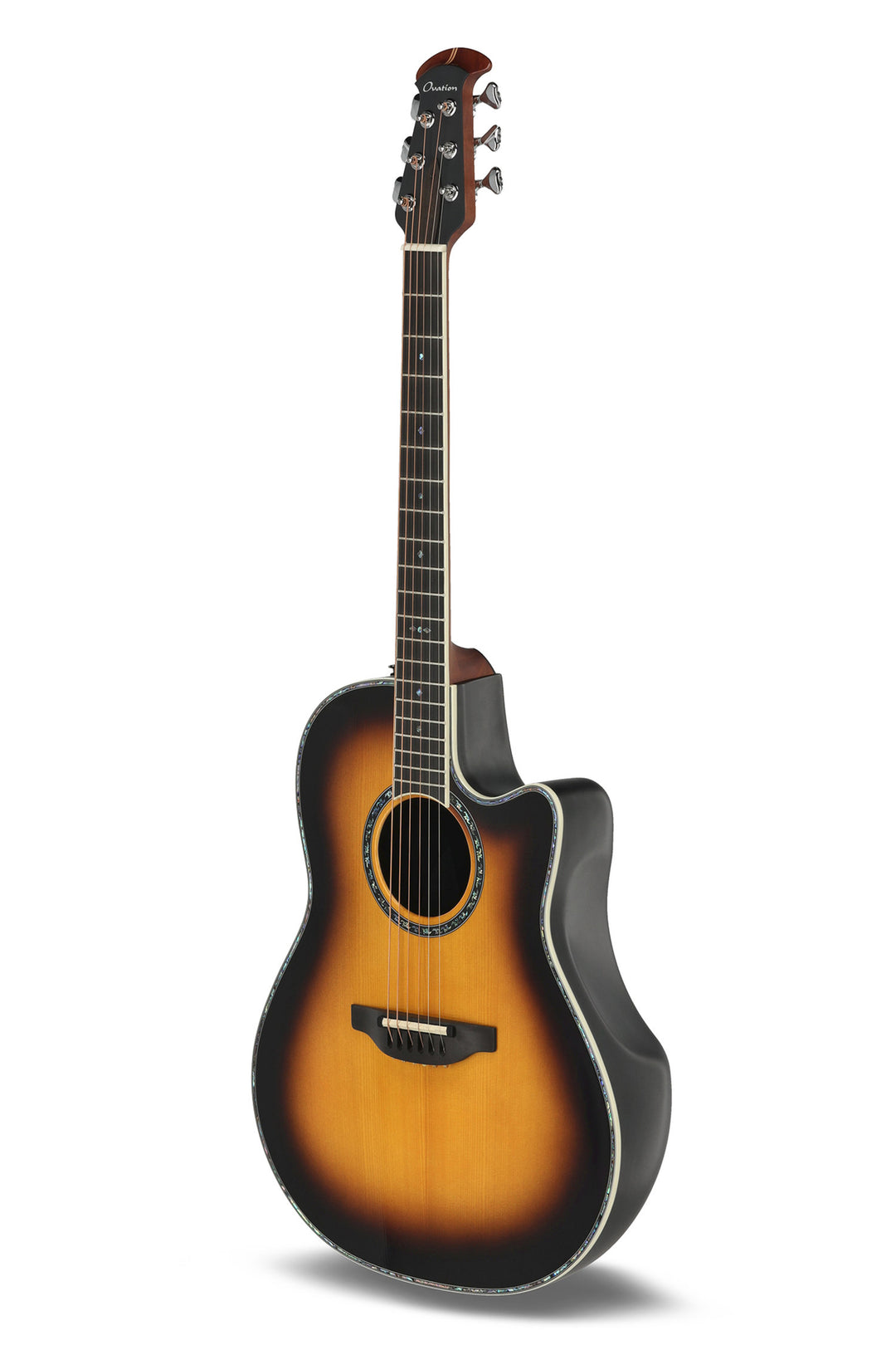 Ovation E-Acoustic Guitar Pro Series Custom Balladeer Deep Contour - Vintage Burst (2762BL-VB-G)