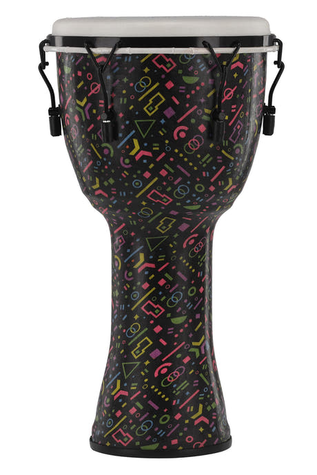 GEWA Liberty Series djembe 12", mekanisk stemming, motiv Crazy Neon