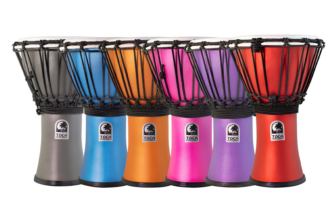 Toca Djembe Freestyle Colorsound Matte - TFCDJ-7MTPK (Set - 6 deler)