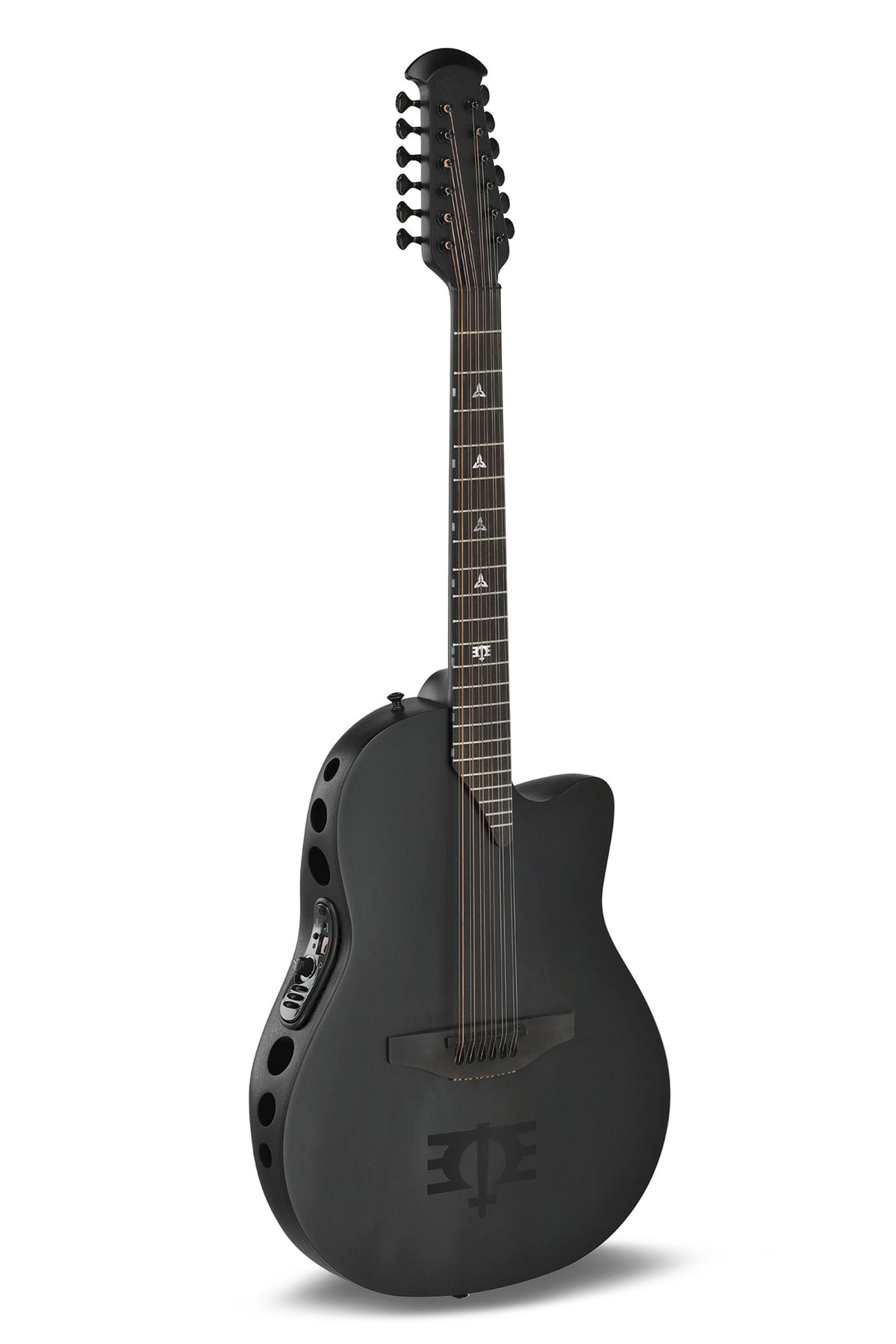 Adamas E-Acoustic Gitarer 1598-MEIII Melissa Etheridge Signature Mid Cutaway 12-string - Black Satin (1598-MEIII)