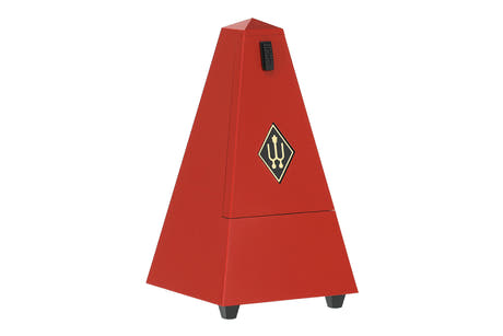 Wittner metronom pyramideform - mørkerød matt 845201