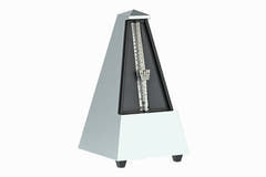 Wittner metronom pyramideform - sølv matt blank 845202