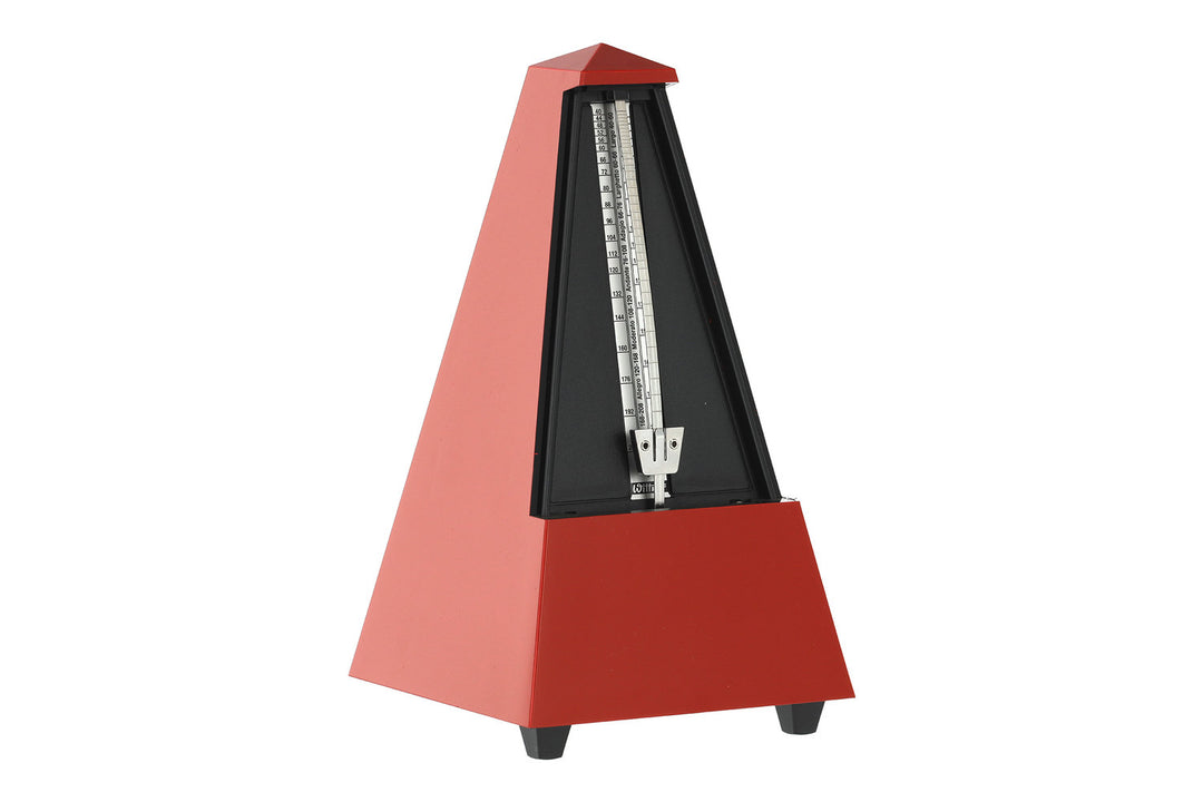 Wittner metronom pyramideform – mørkerød matt 855201
