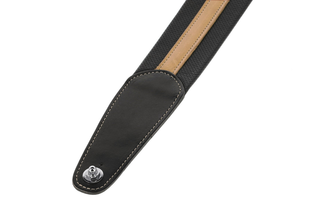 GEWA Gitarer-reimer Prestige 65 polstret Security Locks - svart perforert/brun