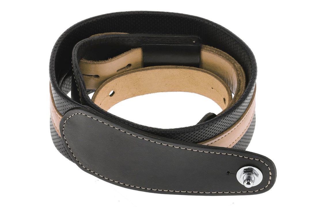 GEWA Gitarer-reimer Prestige 65 polstret Security Locks - svart perforert/brun