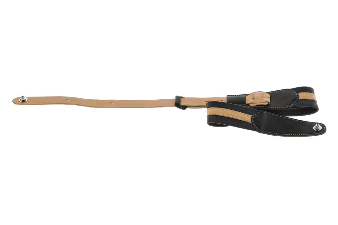 GEWA Gitarer-reimer Prestige 65 polstret Security Locks - svart perforert/brun