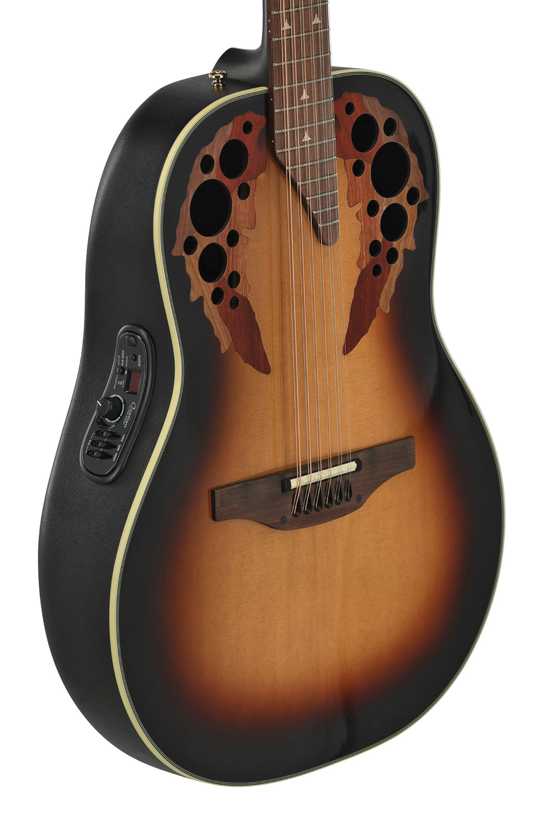 Ovation E-akustisk Gitarer Pro Series Elite Deep Bowl Non-Cutaway 12-strengs - Sunburst (1758-1-G)