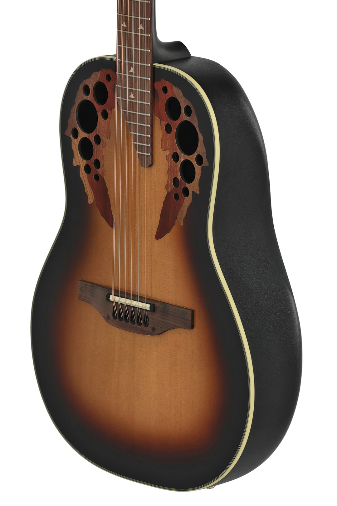 Ovation E-akustisk Gitarer Pro Series Elite Deep Bowl Non-Cutaway 12-strengs - Sunburst (1758-1-G)