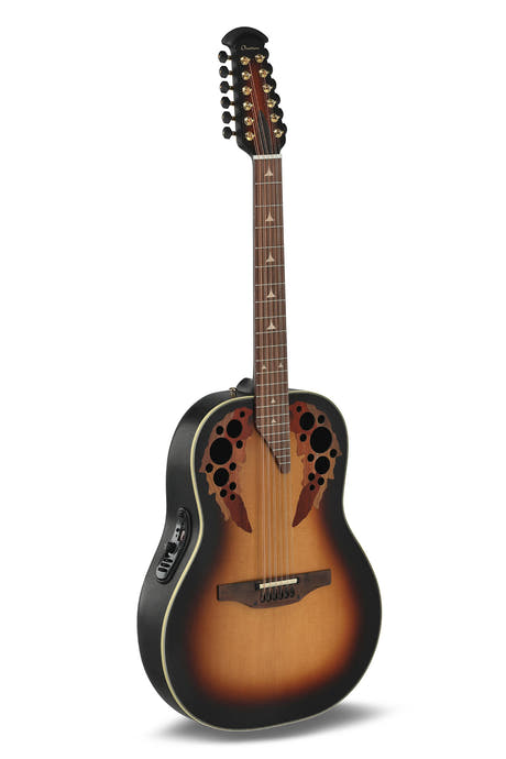 Ovation E-akustisk Gitarer Pro Series Elite Deep Bowl Non-Cutaway 12-strengs - Sunburst (1758-1-G)