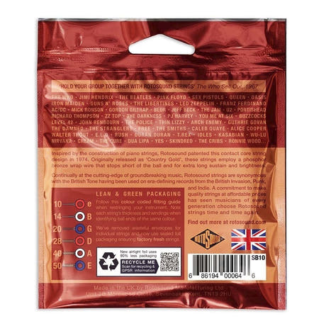 Rotosound Super Bronze SB10 westerngitarstrenger 10-50