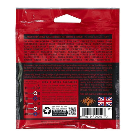 Rotosound Roto Reds R11 elgitarstrenger 11-48