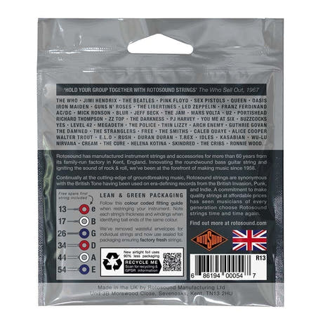 Rotosound Roto Greys R13 elgitarstrenger 13-54