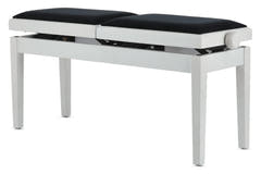 GEWA pianokrakk Deluxe Double - Hvit matt