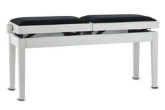 GEWA pianokrakk Deluxe Double - Hvit matt