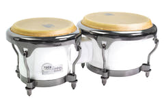Toca Bongo Custom Deluxe Fiberglass Bongos – Margarita Blanca – Magarita Blanca (4600FMB)