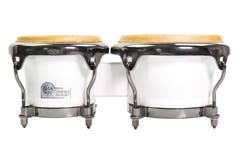 Toca Bongo Custom Deluxe Fiberglass Bongos – Margarita Blanca – Magarita Blanca (4600FMB)