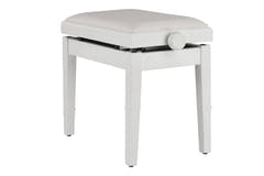 GEWA pianokrakk Deluxe Autolift Vinyl - White matt (White seat)