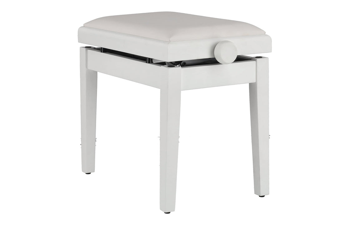 GEWA pianokrakk Deluxe Autolift Vinyl - White matt (White seat)