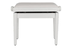 GEWA pianokrakk Deluxe Autolift Vinyl - White matt (White seat)