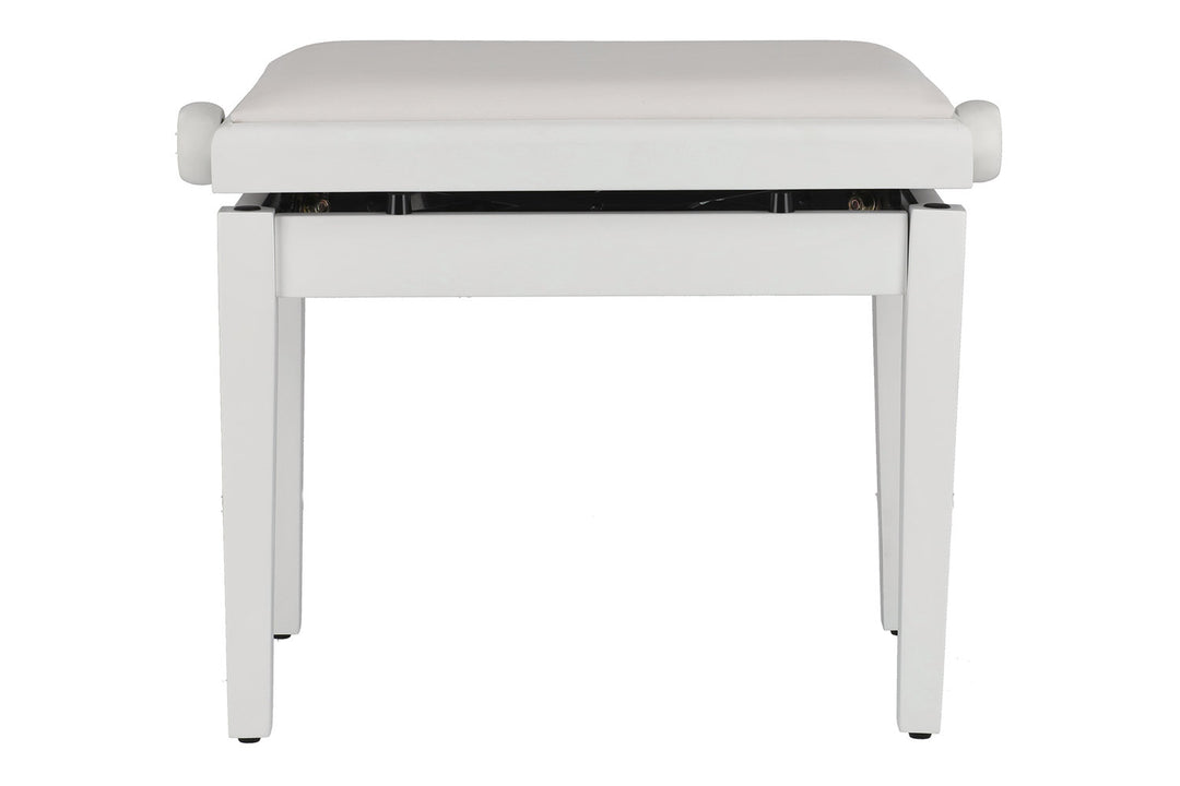 GEWA pianokrakk Deluxe Autolift Vinyl - White matt (White seat)