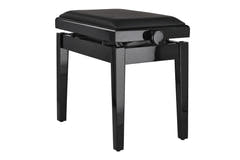 GEWA pianokrakk Deluxe Autolift Vinyl - Black highgloss (Seat black)