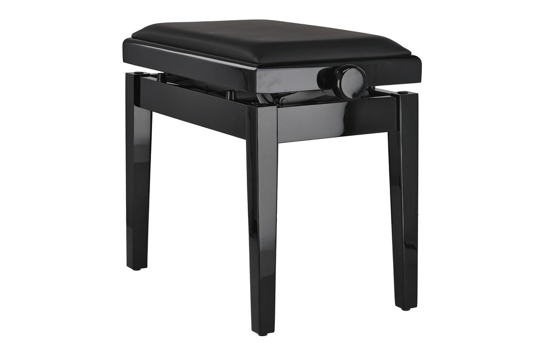 GEWA pianokrakk Deluxe Autolift Vinyl - Black highgloss (Seat black)