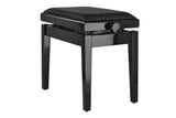 GEWA pianokrakk Deluxe Autolift Vinyl - Black highgloss (Seat black)