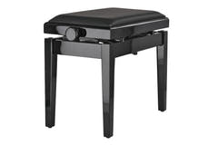 GEWA pianokrakk Deluxe Autolift Vinyl - Black highgloss (Seat black)