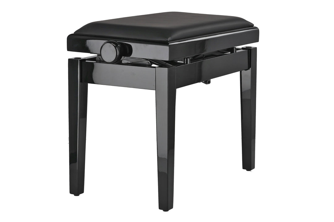 GEWA pianokrakk Deluxe Autolift Vinyl - Black highgloss (Seat black)