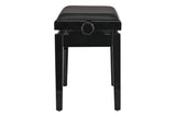 GEWA pianokrakk Deluxe Autolift Vinyl - Black highgloss (Seat black)