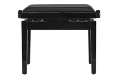 GEWA pianokrakk Deluxe Autolift Vinyl - Black highgloss (Seat black)