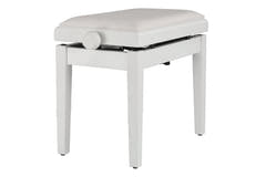 GEWA pianokrakk Deluxe Autolift Vinyl - White matt (White seat)