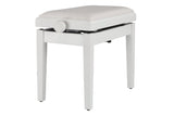 GEWA pianokrakk Deluxe Autolift Vinyl - White matt (White seat)