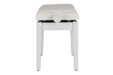GEWA pianokrakk Deluxe Autolift Vinyl - White matt (White seat)