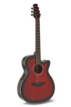 Applause E-akustisk Gitarer Jump OM Electro Cut Gloss - Cherry Burst (AEO-69-CB)