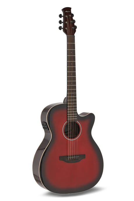Applause E-akustisk Gitarer Jump OM Electro Cut Gloss - Cherry Burst (AEO-69-CB)