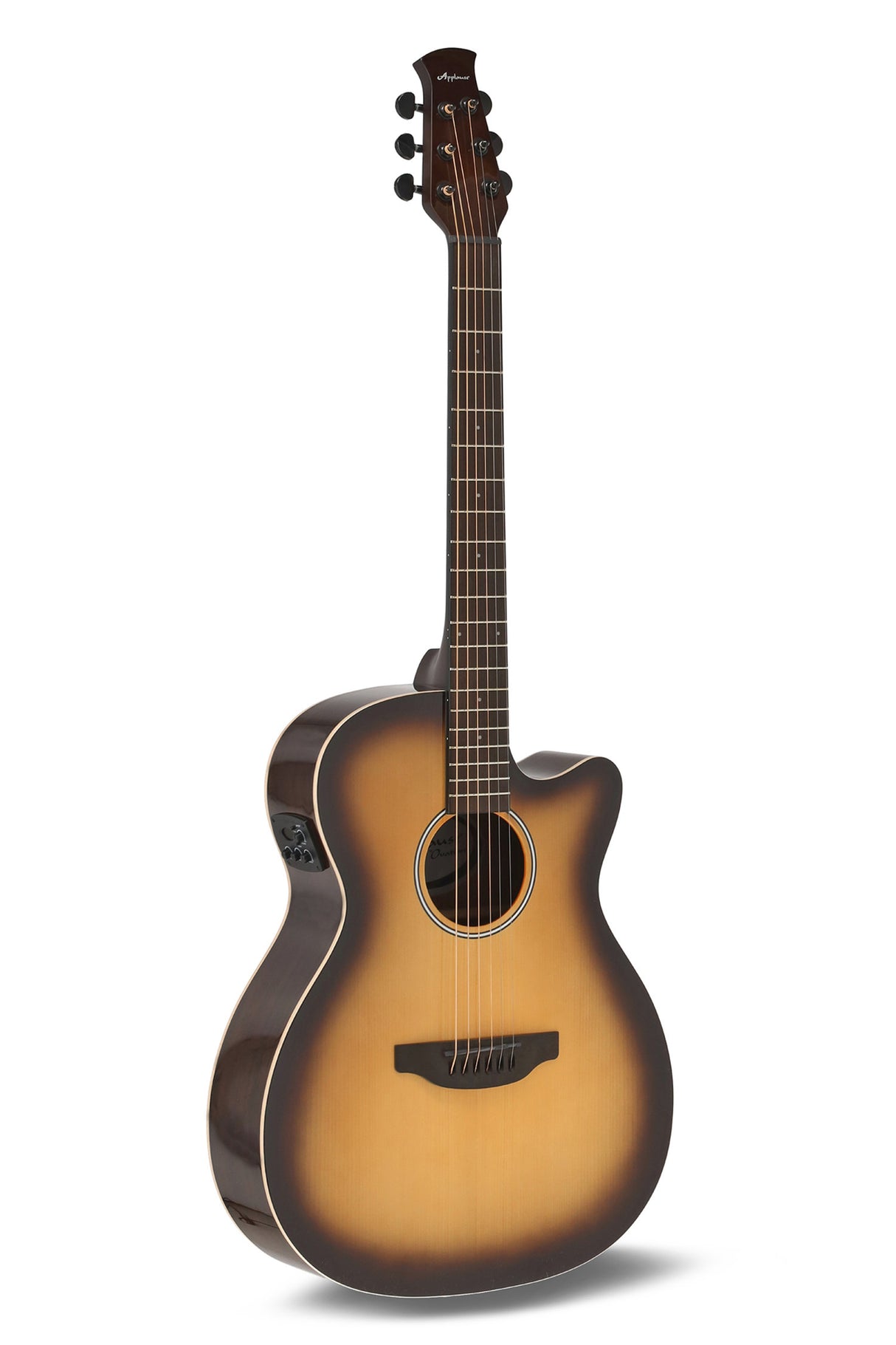 Applause E-akustisk Gitarer Jump OM Electro Cut Gloss - Tobacco Burst (AEO-69-TB)