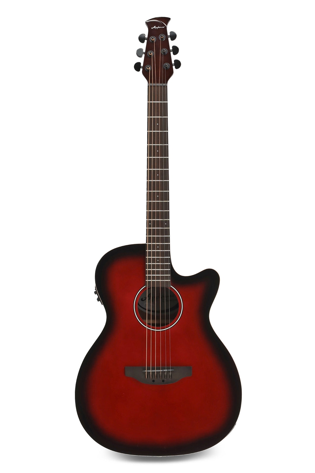 Applause E-akustisk Gitarer Jump OM Electro Cut Gloss - Cherry Burst (AEO-69-CB)