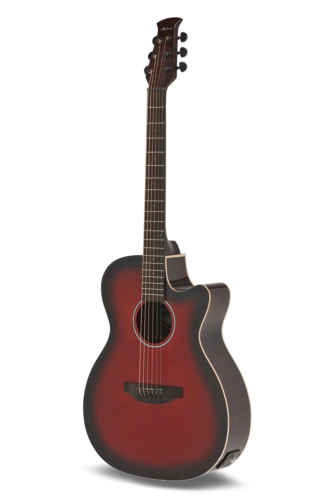 Applause E-akustisk Gitarer Jump OM Electro Cut Gloss - Cherry Burst (AEO-69-CB)
