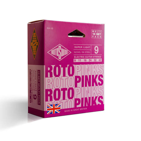 Rotosound Roto Pinks R9-10 elgitarstrenger 9-42, 10 sett