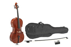 GEWA Sonata Europa cello 1/2, satt opp med karbonbue og etui