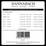 Hannabach-strenger til klassisk gitar Serie 800 Medium tension sølvbelagt - Sett medium (800MT)