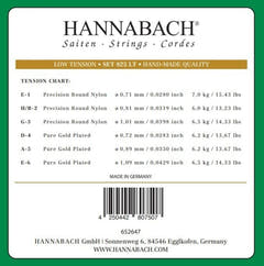 Hannabach 825 A5 bassstreng til klassisk gitarer, lav spenning