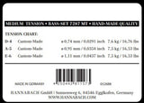 Hannabach strenger for klassisk gitar Series 728 Medium Tension Custom Made - 3 bass-strenger medium (7287MT)