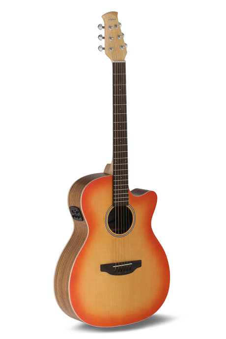 Applause E-akustisk Gitarer Jump OM Electro Cut - Honey Burst (AEO-69-HB)