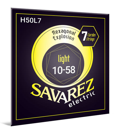 Savarez H50L7 Hexagonal Explosion, light .010 til .058, 7 strenger