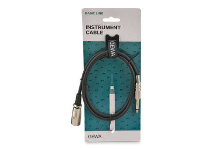 GEWA Basic Line instrumentkabel 1 m, mono-jack til XLR-hann