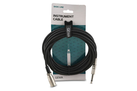 GEWA Basic Line instrumentkabel 6 m, mono-jack til XLR-hann